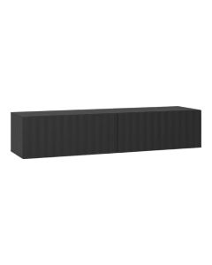 TV furniture, Antibes, melamine, black, 154x42xH32cm