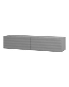 TV cabinet, Clermont, melamine, grey, 154x42xH32cm