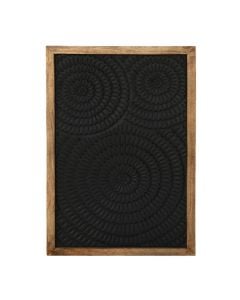 Panel dekorues muri, druri, e zezë, 60xH90cm