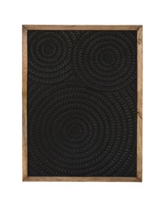 Panel dekorues muri, druri, e zezë, 75xH102 cm