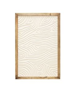 Panel dekorues muri, druri, e bardhë/dru natyural, 60xH90cm