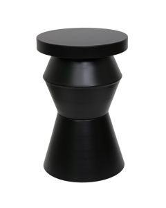 Side table, wooden, black, 30x30xH50 cm