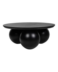 Midle table, metal, black, 80x80xH45 cm