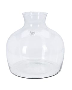 Decorative vase, glass, transparent, Ø33xH36 cm