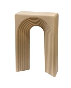 Decorative object ''Rashomon'', ceramic, beige, 15.5x6xH23.5 cm