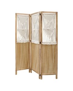 Room screen divider ''Hyuga'', MDF, brown/white, 40x170 cm