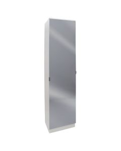 Shoe cabinet, melamine, with 6 shelves, white, 45x33xH192 cm