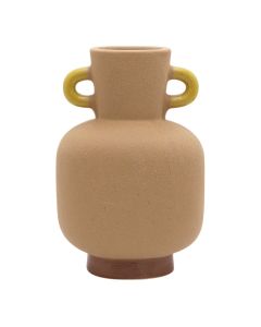 Decorative vase, ceramic, terracotta, 15x10xH23 cm