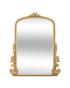 Decorative mirror, Victoria, mdf frame, golden, 41xH51 cm