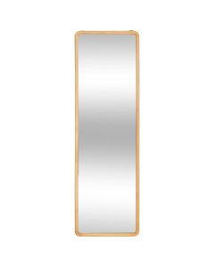 Decorative mirror, Kim, wooden, natural, 35xH116 cm