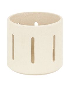 Candle holder, Nuna, ceramic, beige, Ø12xH11 cm