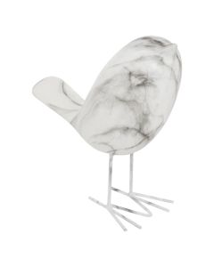 Decorative object, Olen, ceramic, white/grey, 16x7.2xH19 cm