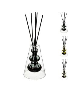 Aromatik ambienti, Twist, qelq, të ndryshme, 100 ml, Ø9xH24.5 cm