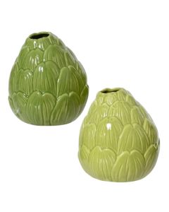 Vazo dekorative, Artichoke,porcelani, të ndryshme, 10x10xH11.5 cm