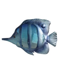 Objekt dekorues, Fish, qelq, blu, 31xH16 cm