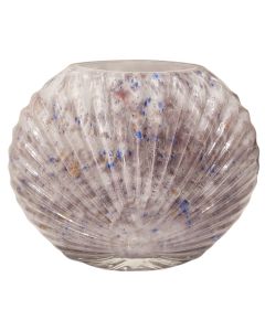 Vazo dekorative, Shell, qelq, shumëngjyrëshe, 20x6.5xH16.5 cm