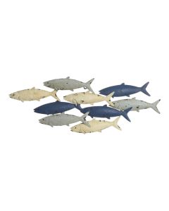Dekorues deti, Fish, Metalike, Blu, 70xH26.5 cm