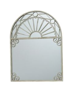 Decorative mirror, metal/glass, Silver, 45xH59.8 cm