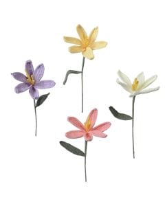 Decorative flower, polyester, colorful, Ø16xH55 cm