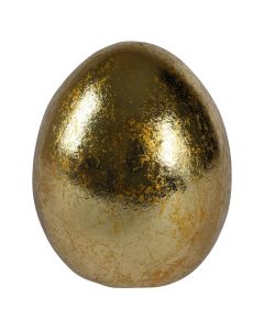 Decorative object, Egg, Terracotta, Golden, 8.6x8.8xH10.2 cm