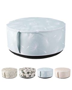 Pouffe, polyester, various, H25 x ø55 cm