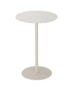 Side table, iron, white, H53 x ø35 cm