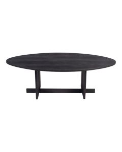 Coffee table, wooden, black, 122x70xH42 cm