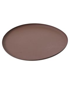 Decorative plate, metal, terracotta, Ø42 cm