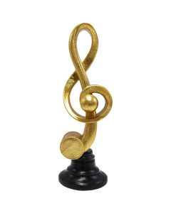 Decorative object, Sol Key, resin, gold/ black, 12.9x12.7xH38 cm