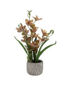Lule artificiale, në vazo, plastike, shumëngjyrëshe, Dia.11xH44 cm