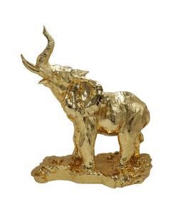 Decorative object, Elephant, resin, gold, 40xH50 cm