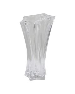 Vazo dekorative, qelq, transparente, 24xH14 cm