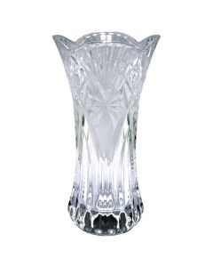 Vazo dekorative, qelq, transparente, 13xH24.5 cm
