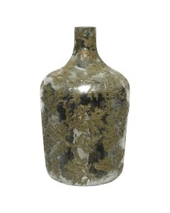 Vazo dekoruese, qelqi, floriri, Ø16xH29 cm