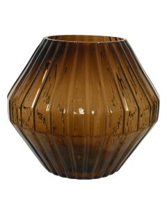 Vazo dekoruese, qelqi, kafe, dia.23xH20 cm