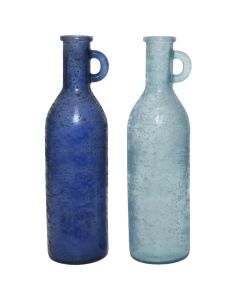 Vazo dekorative, qelqi, të ndryshme, dia.18xH75 cm