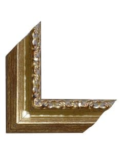 Shufra druri, decor 1068, (ngjyrë ari dhe bit), 5x3.8 cm, 3 ml