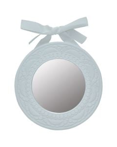 White, wooden frame, Dia.26 cm