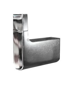 Inox and zinc clothes hook