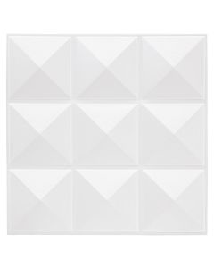 Letër ngjitëse dekorative,pvc, e bardhë, 30x30 cm, (1 pako=6 copë)