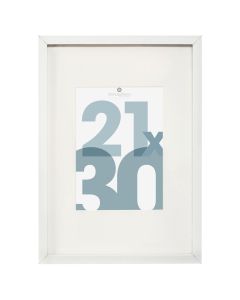 Photo frame, Manu, mdf/glass, white, 21x30 cm