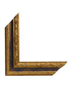 Wooden moulding decor, 22/570, blue