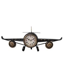Orë muri , Plane, metal, e zezë, 42x9xH16 cm