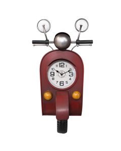 Orë muri, Vespa Moto, metal, e kuqe, 18x9xH38 cm