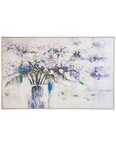 Printed painting, mdf/polyester, colorful, 80x120cm