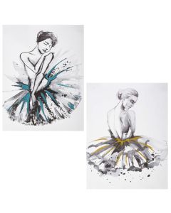 Adhesive decorator, Dancer, Pvc, colorful, 30xH40 cm
