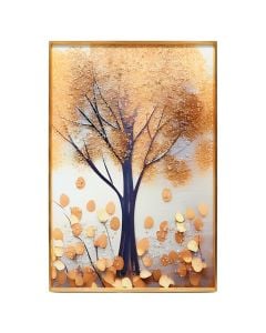 Pikturë e printuar ''Leaves'', kornizë MDF, shumëngjyrëshe, 40 x 60 cm