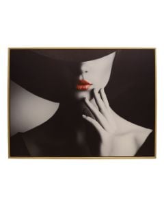 Pikturë e printuar ''Woman'', e zezë/e kuqe, 60 x 80 cm
