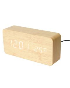 Orë tavoline, Gamiel, me alarm, mdf, natyrale, 15x4xH7 cm