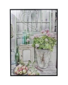 Pikturë e printuar, Flowers, kornizë mdf, shumëgjyrëshe, 50xH70 cm